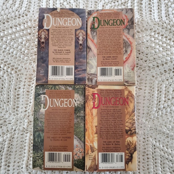 Vintage‎ The Dungeon Vol 1-4 Philip José Farmer Fantasy Paperbacks Set Bantam - Picture 6 of 9